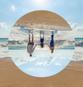 upside down image of family on beach illustrating resistance in families