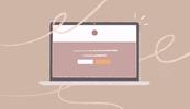 an illustrated drawing of a laptop with a website on the screen.