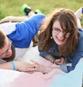 transgender couple enjoying a picnic