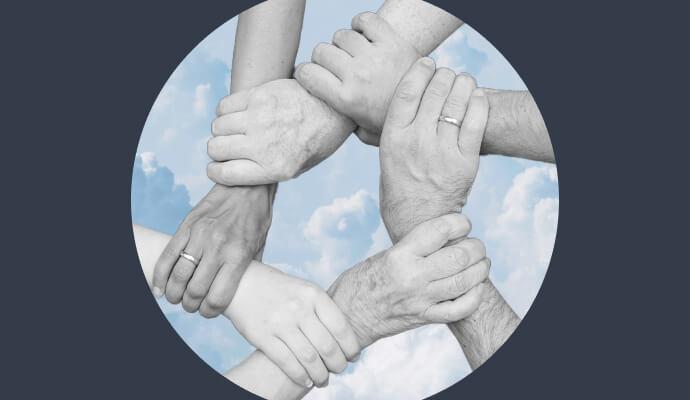 family interlocking arms