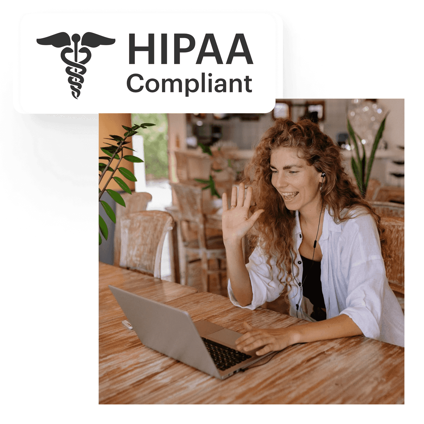 speech-language pathologist using HIPAA compliant telehealth